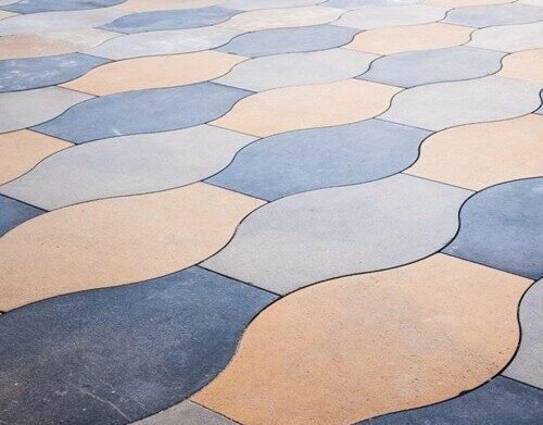 Decorative concrete finish installed at a residential property in Frisco